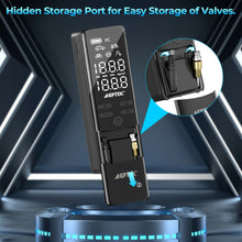 Load image into Gallery viewer, AGPtEK Tire Inflator Portable Air Compressor-150PSI & 7500mAh& 12V DC Tire Pressure Gauge Electric Air Pump,LCD Display with LED Light for Cars, Bikes & Motorcycle Tires, Balls