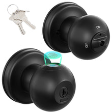 Load image into Gallery viewer, FITNATE Biometric Door Lock, Rechargeable Fingerprint Lock with Key, Smart Door Handle for Bedrooms, Offices, and Hotels