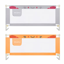 Load image into Gallery viewer, 70 Inches Bed Rail for Toddlers No Installation Fold Down Safety Baby Bed Guard Swing Down Bedrail for Convertible Crib, Grey
