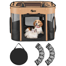 Load image into Gallery viewer, Ownpets Upgraded Cat and Dog Playpen with Connectable Tunnel, Ideal for Indoor and Outdoor Use, Easy to Fold and Carry, Perfect for Small Pets