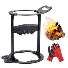 Load image into Gallery viewer, Wood Splitter, FIXM Kindling Splitter with Gloves, Wood Kindling Splitter Manual Kindling Log Splitter Tool, Sturdy Firewood Splitter for Camping, Barbecue and Picnic