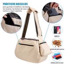 Load image into Gallery viewer, Ownpets Beige Pet Sling Carrier with Adjustable Strap and Pocket Shoulder Pad Fits 15 to 20lbs Extra-Large Dog/Cat