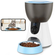 Load image into Gallery viewer, OWNPETS 4L Automatic Cat Feeder with Camera, 2.4G & 5G WiFi, 1304P HD Video with Night Vision, Voice Dialogue Function