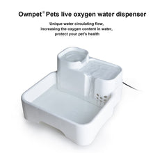 Load image into Gallery viewer, Ownpets Pet Fountain Auto Pet Feeder Water Dispenser with Water Filter