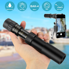 Load image into Gallery viewer, 4K 10-300X40mm Super Telephoto Zoom Portable Monocular Telescope with Tripod + Clip