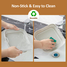 Load image into Gallery viewer, 200PCS 8" Air Fryer Silicone Liners and Paper Air Fryer Liner Disposable Square Parchment Paper, Non-Stick Wax Paper for Air Frying, Baking, Roasting Microwave and Oven