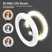 Load image into Gallery viewer, LED Selfie Ring Light with Tripod Stand for Selfie Makeup