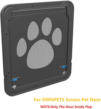 Load image into Gallery viewer, Flap for Large Dog Screen Door,Only Flap Replacement and Screws,Flap Size 14x12 inch
