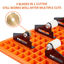 Load image into Gallery viewer, Glass Bottle Cutter Kit, FIXM DIY Glass Cutter for Bottles with Grid baseboard and Adjustable Baffle Design, Complete Set of Bottle Cutter & Glass Cutter for Square and Round Bottle