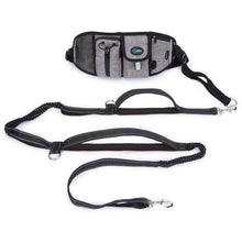 Load image into Gallery viewer, Premium Breathable Adjustable Waist Bag & Elastic Shock-absorbing Dog Leash with Safety Reflective Strips, Convenient Pockets, Ideal for Walking, Jogging, Hiking, Training Dogs