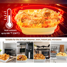 Load image into Gallery viewer, 200PCS 8" Air Fryer Silicone Liners and Paper Air Fryer Liner Disposable Square Parchment Paper, Non-Stick Wax Paper for Air Frying, Baking, Roasting Microwave and Oven
