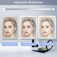 Load image into Gallery viewer, Portable Vanity Mirror Travel Makeup Mirror with 32 LED Lights USB Rechargeable