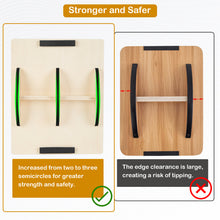 Load image into Gallery viewer, WELSPO Wooden Balance Board, Rocker Board, Office Wobble Board, Ideal for Physical Therapy, Core Strength Training, and Standing Desks