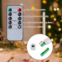 Load image into Gallery viewer, IMAGE 6Pcs Upgraded Flameless Taper Candles with Remote Control Timer Flickering LED Candles for Christmas, Home, Wedding Decor, White