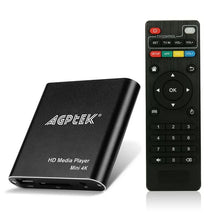 Load image into Gallery viewer, 4K Media Player with Remote Control, Digital MP4 Player, Aluminum Alloy Full HD Video Player 4K Streaming Media Player For Home US Plug