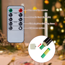Load image into Gallery viewer, IMAGE 6Pcs Upgraded Flameless Taper Candles with Remote Control Timer Flickering LED Candles for Christmas, Home, Party Decor, Grey