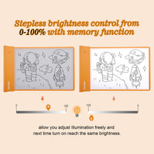 Load image into Gallery viewer, IMAGE Light Up Tracing Pad Orange Drawing Tablet Coloring Board for Kids Children Toy Gift