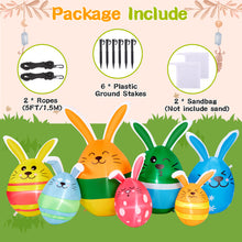 Load image into Gallery viewer, CAMULAND Easter Inflatables Outdoor Decorations 6.8FT Blow Up Easter Eggs Decor with Built-in LED Lights, Inflatable Outdoor Decorations for Lawn, Yard, Garden & Home