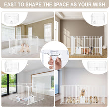 Load image into Gallery viewer, 8 Panels Metal Pet Dog Playpen 29 Inches Indoor & Outdoor Dog Fences Heavy Duty & Foldable Dog Playpen for Small, Medium and Large Dogs