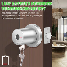 Load image into Gallery viewer, Smart Biometric Door Lock Fingerprint Door knob with App Control for Bedroom,Home,Hotel,Office, Silver
