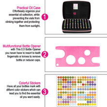 Load image into Gallery viewer, Essential Oils Storage 70 Bottles with Case Pink