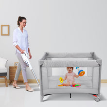 Load image into Gallery viewer, Baby Play Portable Playard Play Pen with Mattress Safety Baby Playard with Door Activity Center for Toddler Boys Girls Fun Time Indoor and Outdoor 39inch x 39inch
