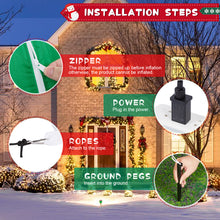 Load image into Gallery viewer, CAMULAND Inflatable Christmas Tree, 7FT Snowman Picking Stars with Built-in LED Lights, Blow Up Inflatable Christmas Decorations for Party Outdoor, Yard, Garden, Lawn, Winter Décor