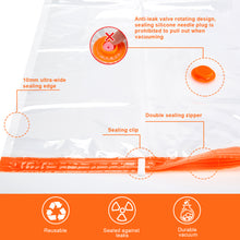 Load image into Gallery viewer, AGPTEK 12 Pack Vacuum Storage Bags(3 Jumbo/Large/Medium/Small) Compression Storage Bags for Blankets Clothes, Space Saver Vacuum Seal Bags for Clothing Bedding Travelling Luggage (Electric Pump)