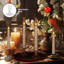 Load image into Gallery viewer, IMAGE 6Pcs Upgraded Flameless Taper Candles with Remote Control Timer Flickering LED Candles for Christmas, Home, Wedding Decor, White