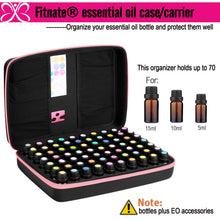 Load image into Gallery viewer, Essential Oils Storage 70 Bottles with Case Pink