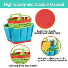 Load image into Gallery viewer, Fitnate Green Kids Garden Tools Set, 6 PCS Garden Tools Including Watering Can, Shovel, Rake, Fork, Children Gardening Gloves  And Garden Tote Bag, All In One Set