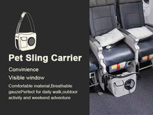 Load image into Gallery viewer, Pet Sling Carrier Airline Carrier Travel Bag, Fit 10~15lb Cats&Dogs, Comfortable, Adjustable, Perfect for Airline, Travelling, Daily Walk, Outdoor Activity and Weekend Adventure