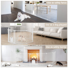 Load image into Gallery viewer, 8 Panels Metal Pet Dog Playpen 29 Inches Indoor & Outdoor Dog Fences Heavy Duty & Foldable Dog Playpen for Small, Medium and Large Dogs