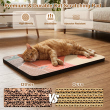 Load image into Gallery viewer, Ownpets Wall Mounted Cat Scratcher with Adhesive Strips, Cut Design, Red