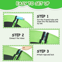 Load image into Gallery viewer, 40" Flying Saucer Tree Swing Chair Kids Round Hanging Rope Seat Yard Toys Green