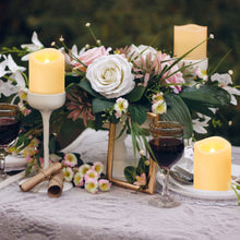 Load image into Gallery viewer, IMAGE Flameless Votive Candles 12 Pack 1.5 x 2 Inch Flickering 3D Wicks Battery Operated Candles, 250+ Hours Long Lasting LED Tea Lights with Remote Timer for Christmas Wedding Home Decor, Warm Yellow