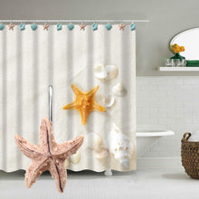 Load image into Gallery viewer, AGPtek 12PCS Home Seashell Anti Rust Decorative Resin Hooks for Bathroom Shower Curtain,Living room Curtain.Blue Shell