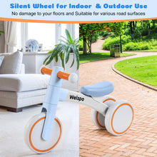 Load image into Gallery viewer, WELSPO Baby Balance Bike for 1 Year Old Boy and Girl First Birthday Gifts Pedal-less 3 Wheels Mini Bike, Young Toddlers Infant Walker for 12-36 Months (Blue)