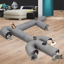 Load image into Gallery viewer, Ownpets 12 inch Diameter Cat Tunnel, Cactus Shape Collapsible Cat Tunnels, Large Sturdy Oxford Fabric Cat Tunnel Toy