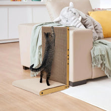Load image into Gallery viewer, Ownpets Widen Cat Scratcher with Soft Pad Large Cardboard Cat Scratch Pad Furniture Protector for Indoor 26.8" L Shape