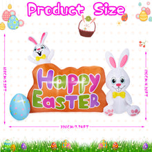 Load image into Gallery viewer, Camuland 7.74FT Easter Inflatable Bunny Outdoor Decorations with Built in LED Lights Blow up Bunny Easter Egg for Yard Lawn Garden Home Decor