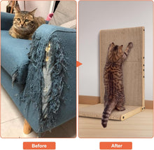Load image into Gallery viewer, Ownpets Widen Cat Scratcher with Soft Pad Large Cardboard Cat Scratch Pad Furniture Protector for Indoor 26.8" L Shape