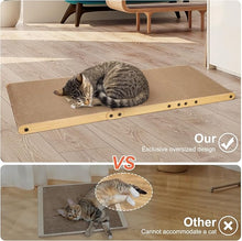Load image into Gallery viewer, Ownpets Widen Cat Scratcher with Soft Pad Large Cardboard Cat Scratch Pad Furniture Protector for Indoor 26.8" L Shape