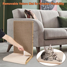 Load image into Gallery viewer, Ownpets Widen Cat Scratcher with Soft Pad Large Cardboard Cat Scratch Pad Furniture Protector for Indoor 26.8" L Shape