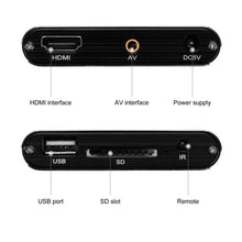 Load image into Gallery viewer, 4K Media Player with Remote Control, Digital MP4 Player, Aluminum Alloy Full HD Video Player 4K Streaming Media Player For Home US Plug