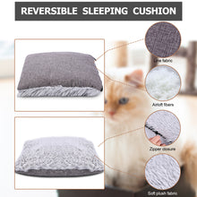 Load image into Gallery viewer, Ownpets Grey Cat Bed for Indoor Cats 3-in-1 Foldable Cat Cave Bed Cat Houses for Small Pets & Small Dogs