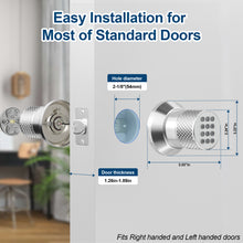 Load image into Gallery viewer, Smart Lock, FITNATE Keyless Smart Lock Digital Door Lock with Keypad, Waterproof Electronic Keypad Door Lock with Spare Keys, Great for Home, Hotel and Office