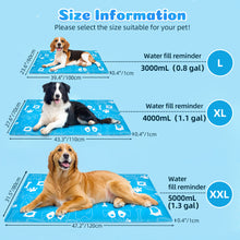 Load image into Gallery viewer, Ownpets Pet Cooling Mat for Dogs & Cats, Water-Filled Leak-proof Ice Pad, Durable Oxford Fabric, Indoor-Outdoor Use, No Electricity Needed, Sky Blue, Size XXL