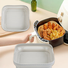 Load image into Gallery viewer, 200PCS 8" Air Fryer Silicone Liners and Paper Air Fryer Liner Disposable Square Parchment Paper, Non-Stick Wax Paper for Air Frying, Baking, Roasting Microwave and Oven