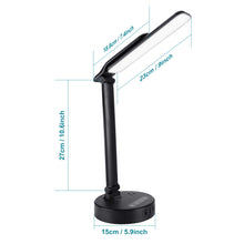 Load image into Gallery viewer, LED Desk Lamp Light w/4 USB Charging Port and 2 AC Power Outlet, 8.2FT Extension Cord Power Strip Station, 3 Level Brightness